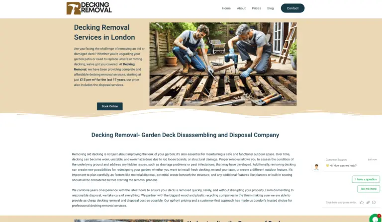 Decking Removal- case studies