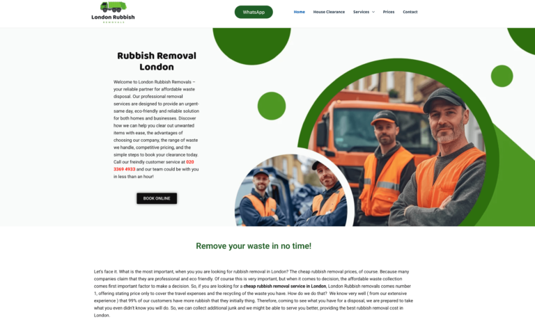 London Rubbish Removals- case studies