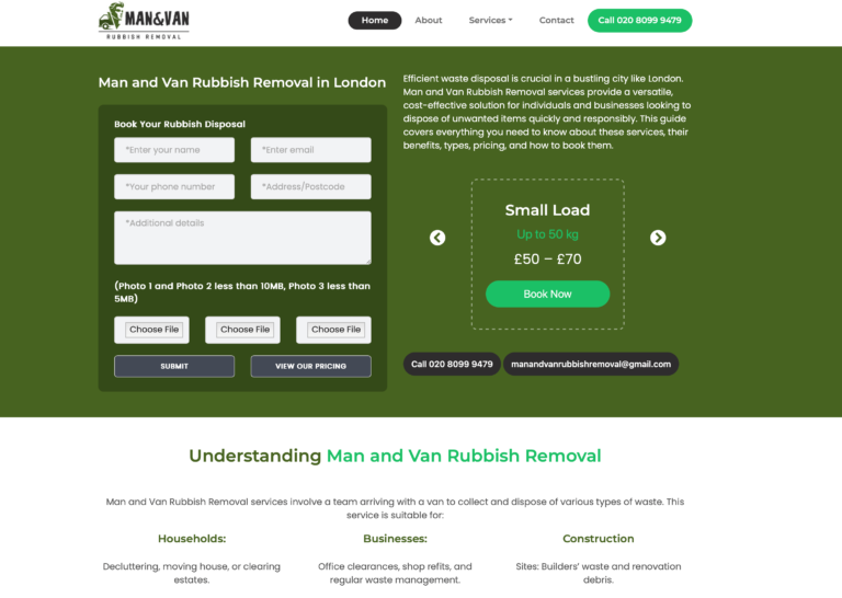 Man and Van Rubbish Removal- case studies